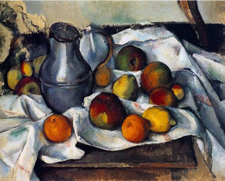 Dzbanek i owoce   Paul Cezanne