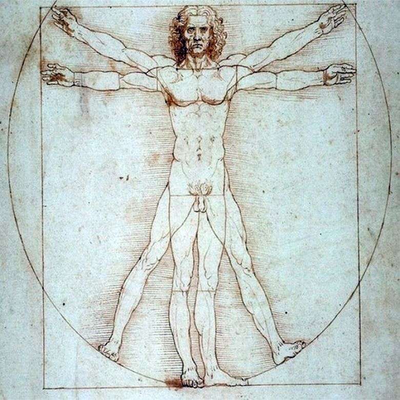 Człowiek witruwiański   Leonardo da Vinci