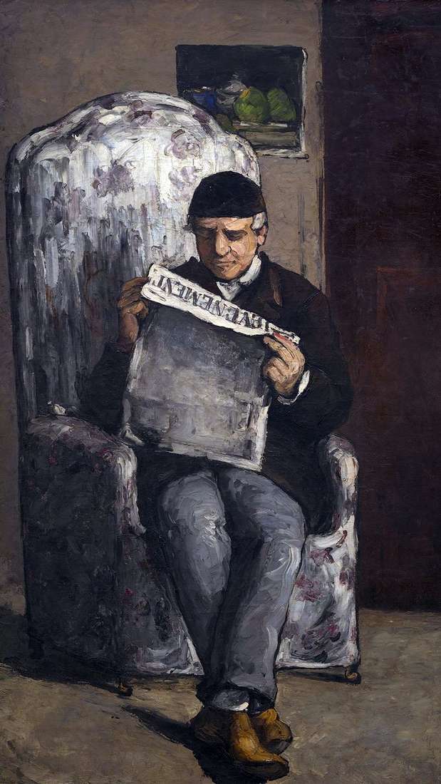 Portret Louisa Auguste Cezanne'a, ojca artysty, czytającego "Evenman"   Paula Cezanne'a