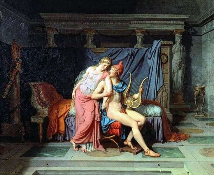 Miłość Paryża i Heleny   Jacques Louis David