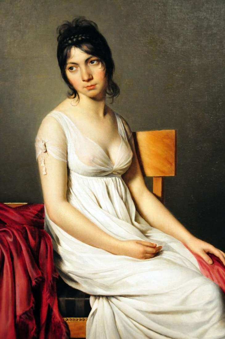 Portret Giovanny Donny w bieli   Jacques Louis David