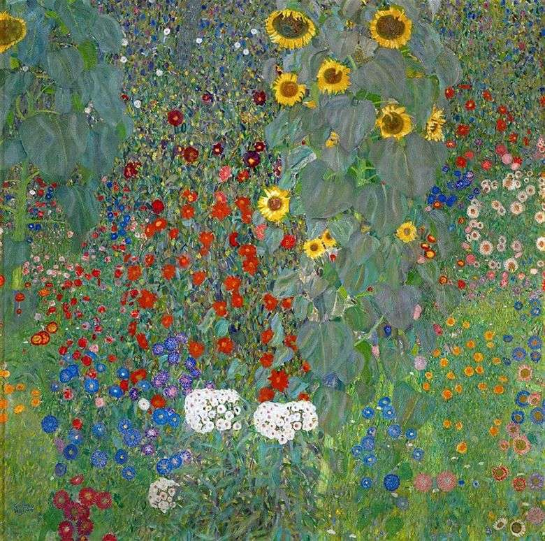 Ogród słoneczników w kraju   Gustav Klimt