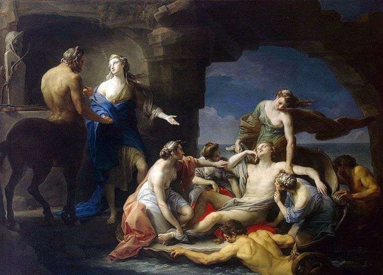 Chiron wraca Achillesowi do swojej matki Thetis   Pompeo Batoni