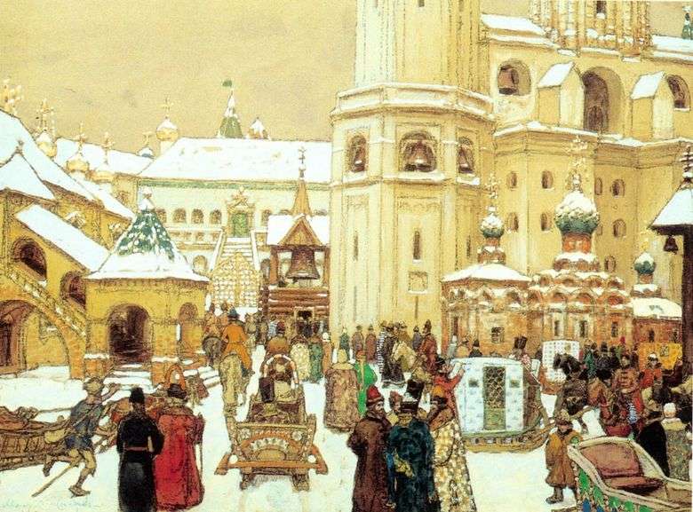 Plac Iwana Wielkiego na Kremlu. XVII wiek   Apollinary Vasnetsov