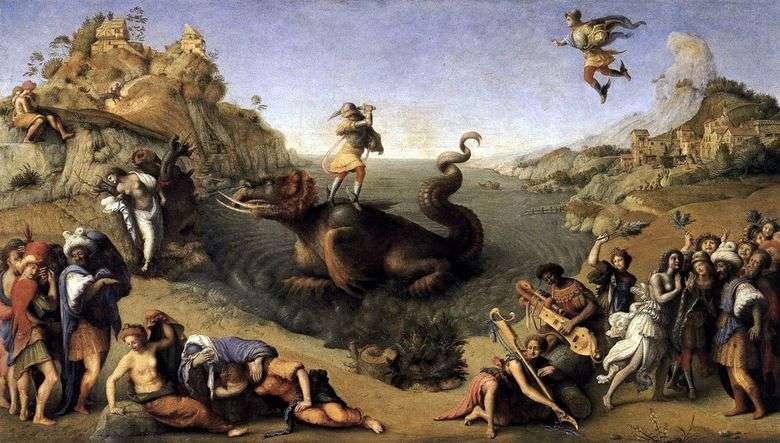 Perseusz Wyzwalający Andromedę   Piero di Cosimo