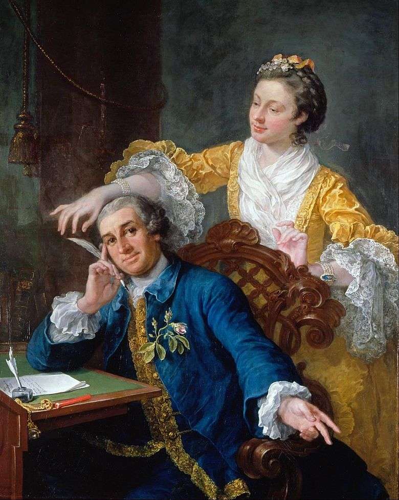 Portret aktora Garricka i jego żony   Williama Hogartha