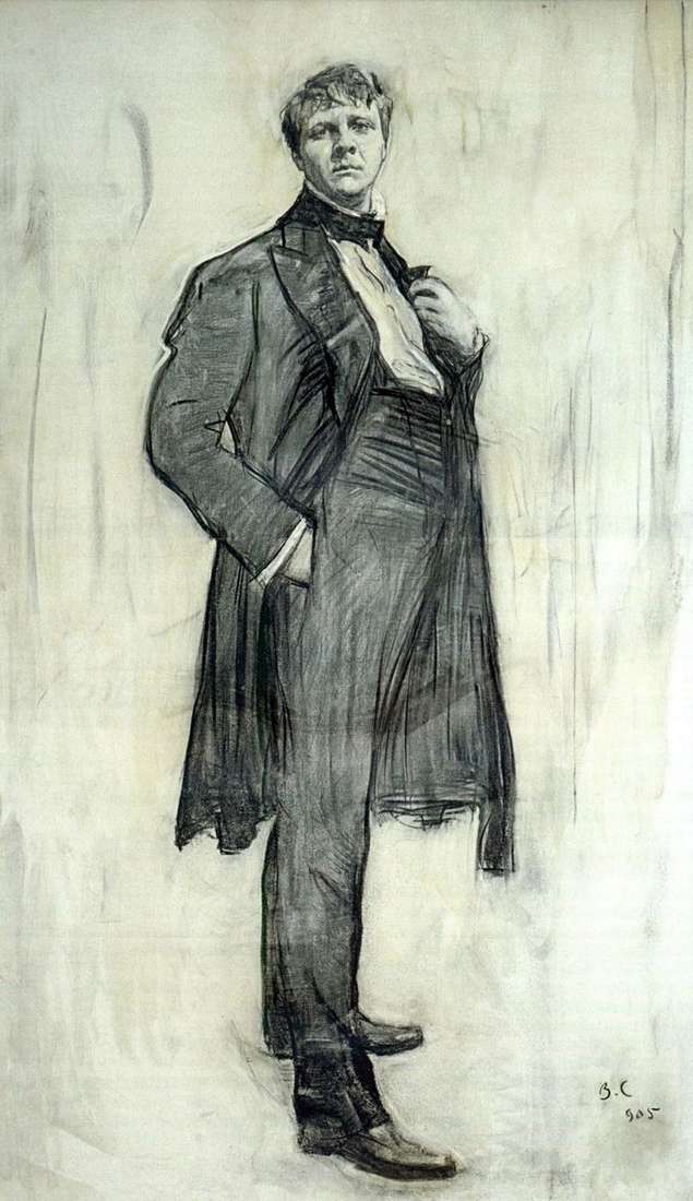 Portret artysty F. I. Chaliapin   Valentin Serov