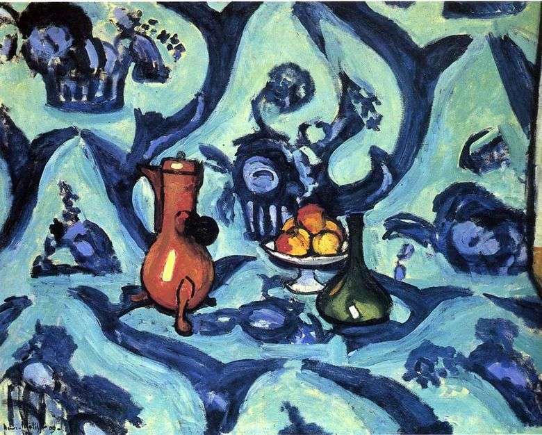 Martwa natura z niebieskim obrusem   Henri Matisse