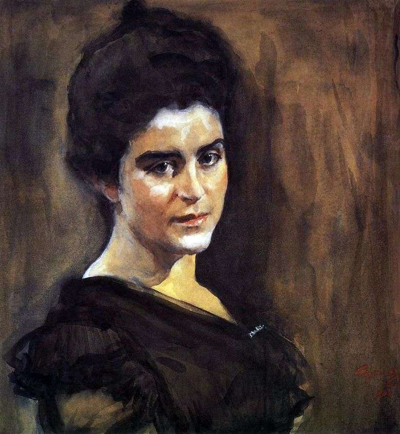 Portret S. M. Dragomirova Lukomskaya   Valentin Serov