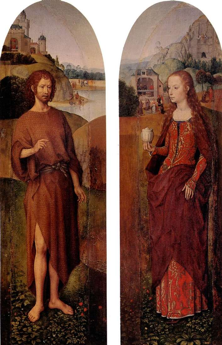 Św. Jana Chrzciciela i św. Marii Magdaleny. Tryptyk Side Sash   Hans Memling