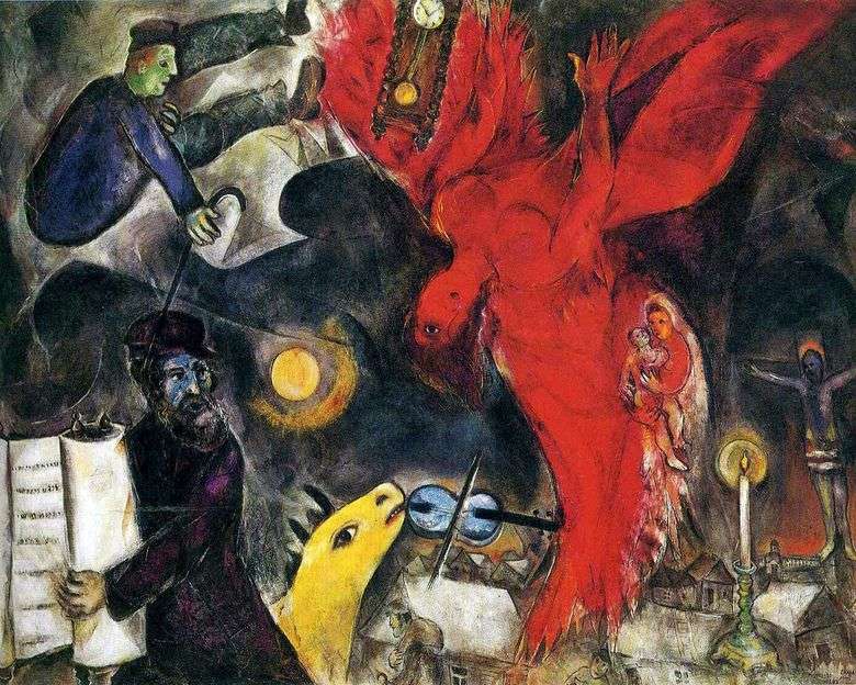 Upadek anioła   Marc Chagall