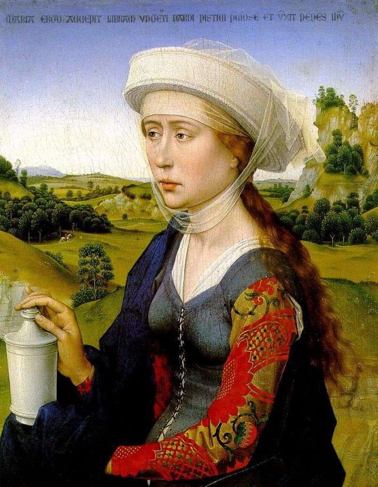 Prawym skrzydłem jest Maria Magdalena. Rodzinny tryptyk małżeński   Rogier van der Weyden