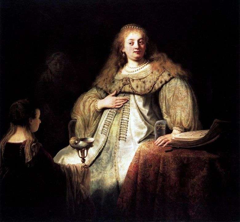 Sofonisba bierze miskę trucizny   Rembrandt Harmens Van Rhine