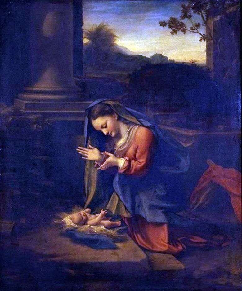 Adoracja Madonny Dzieciątku   Correggio (Antonio Allegri)