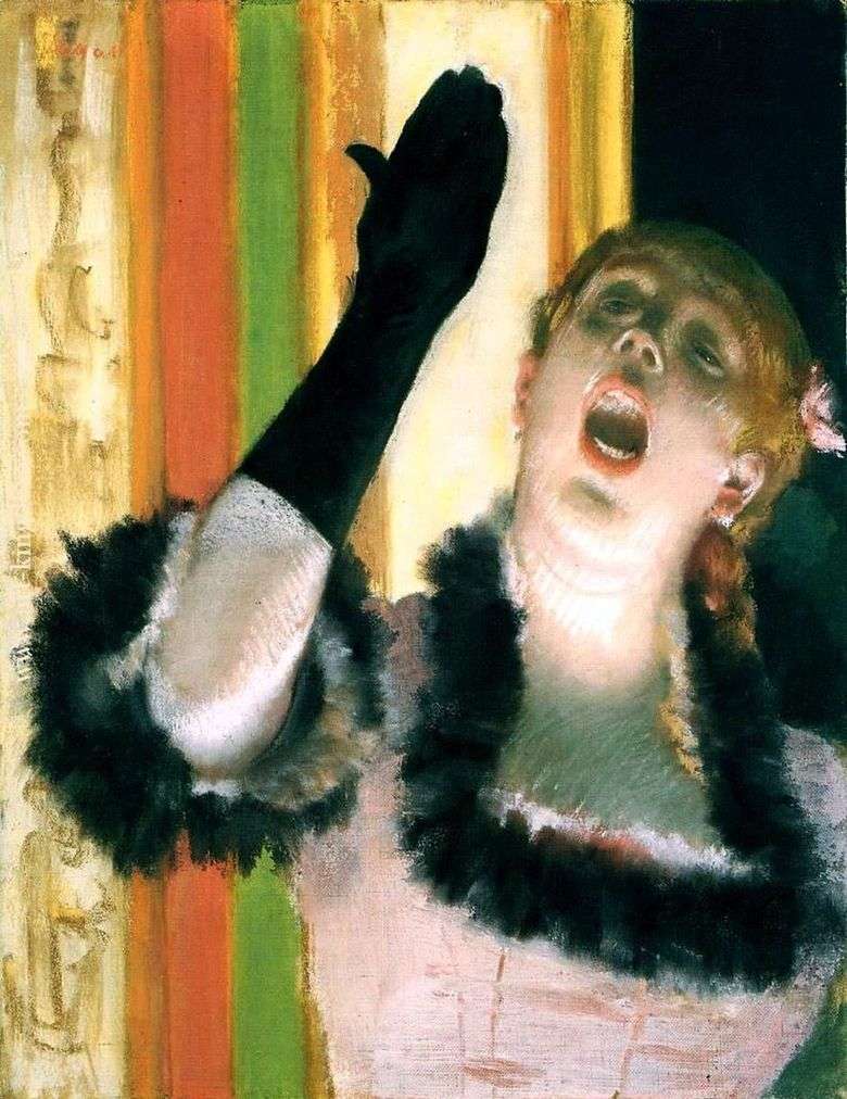 Piosenkarka z rękawicą   Edgar Degas