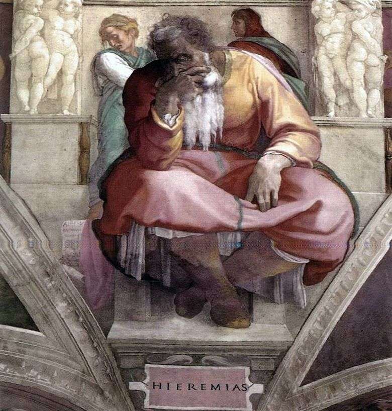 Prorok Jeremiasz (Fresco)   Michelangelo Buonarroti