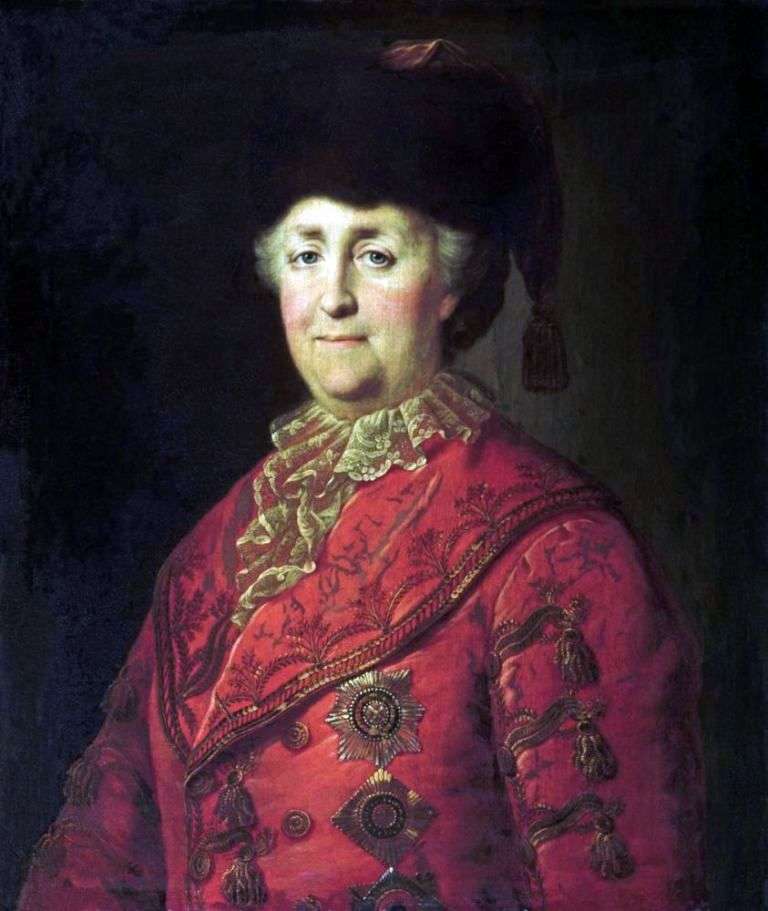 Portret Katarzyny II w garniturze   Michaił Szibanow