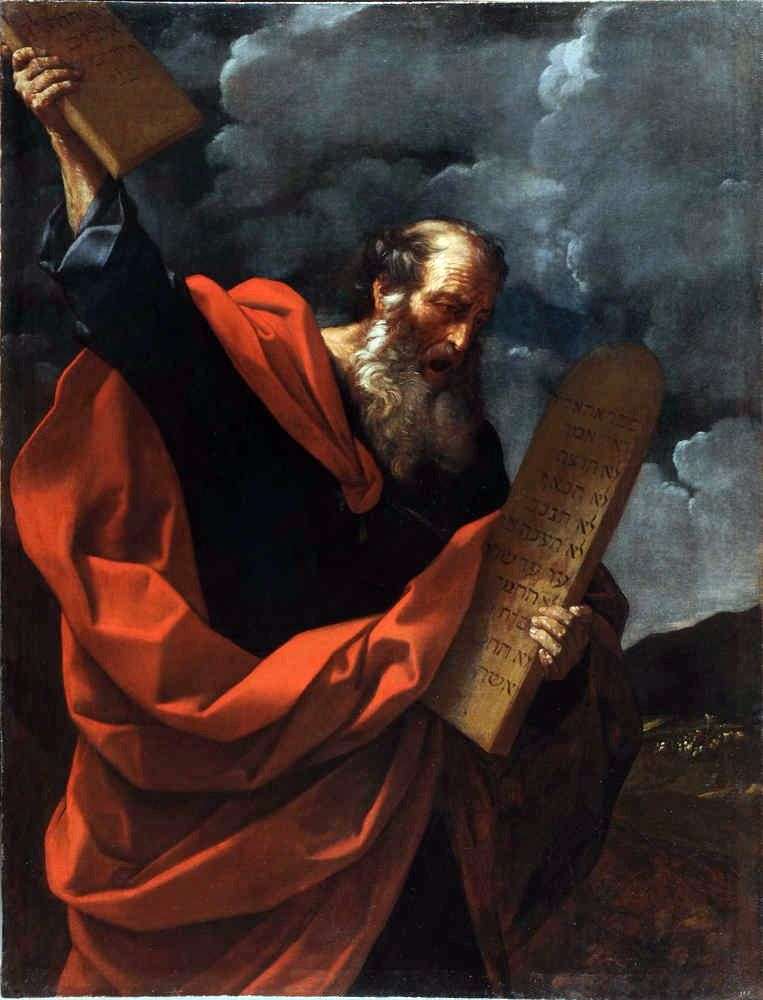 Mojżesz z tabliczkami prawa   Guido Reni