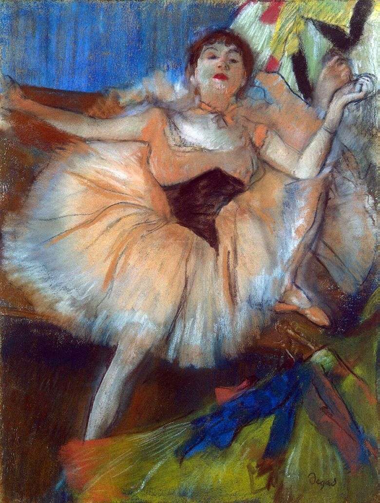 Siedzący tancerz   Edgar Degas
