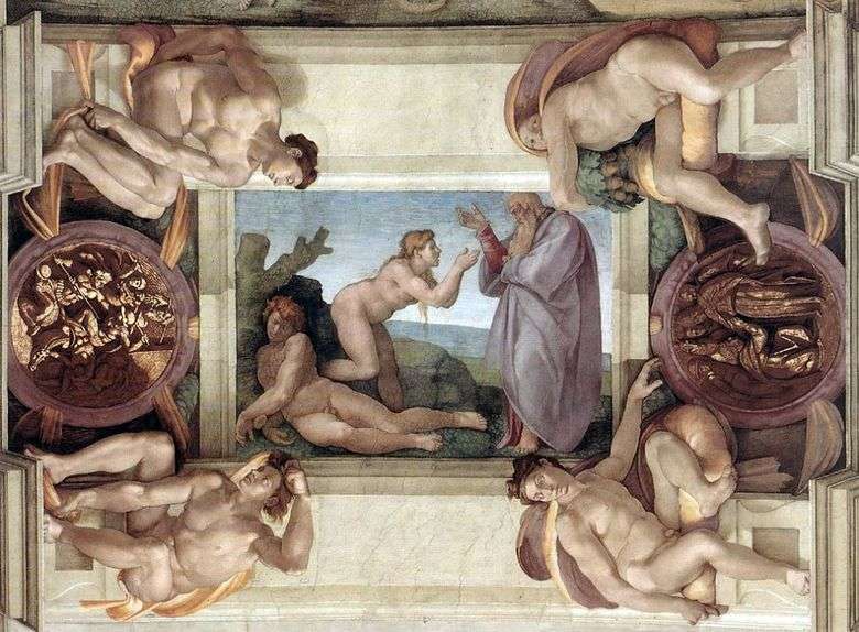 Stworzenie Ewy   Michelangelo Buonarroti