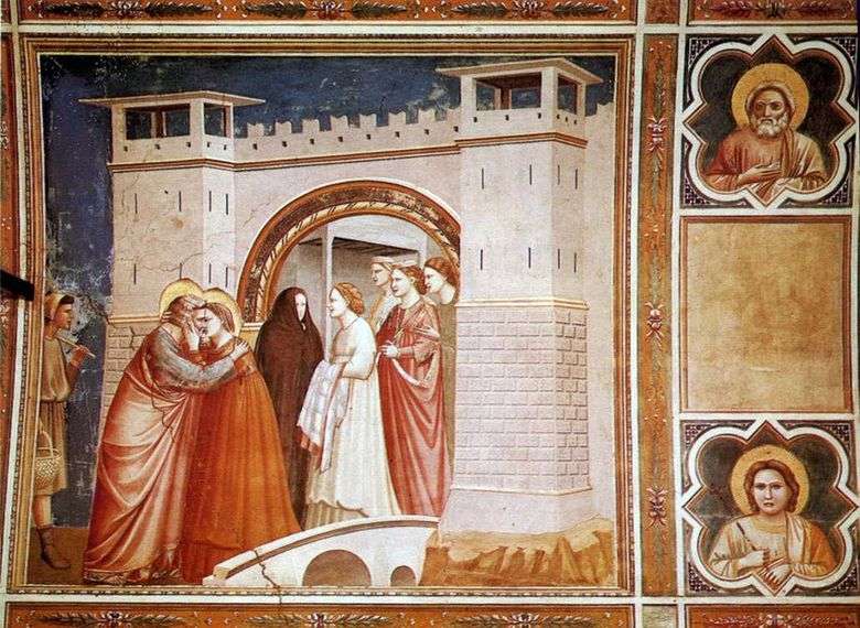 Spotkanie Anny z Joachimem w Golden Gate   Giotto di Bondone