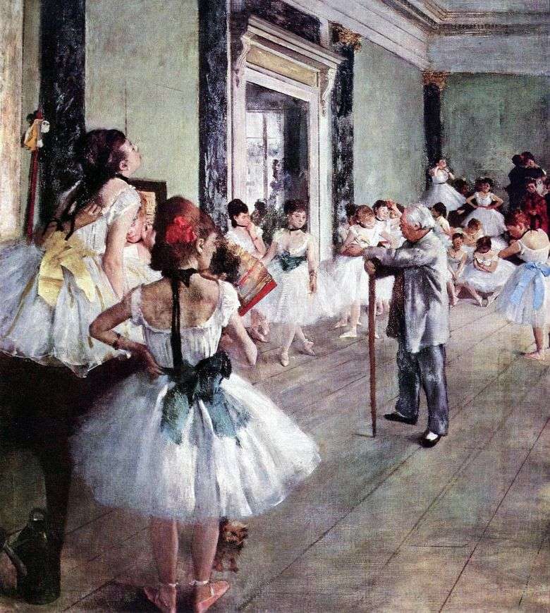 Klasa taneczna (lekcja tańca)   Edgar Degas