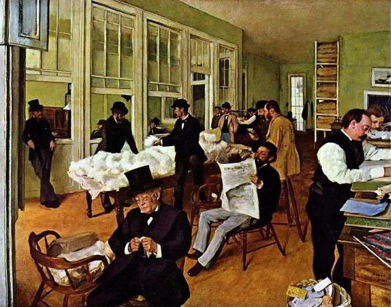 Cotton Office w Nowym Orleanie   Edgar Degas