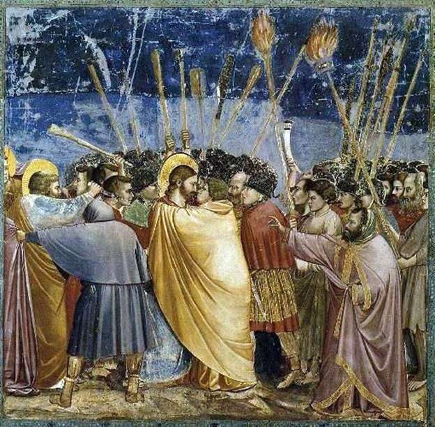 Pocałunek Judasza   Giotto di Bondone