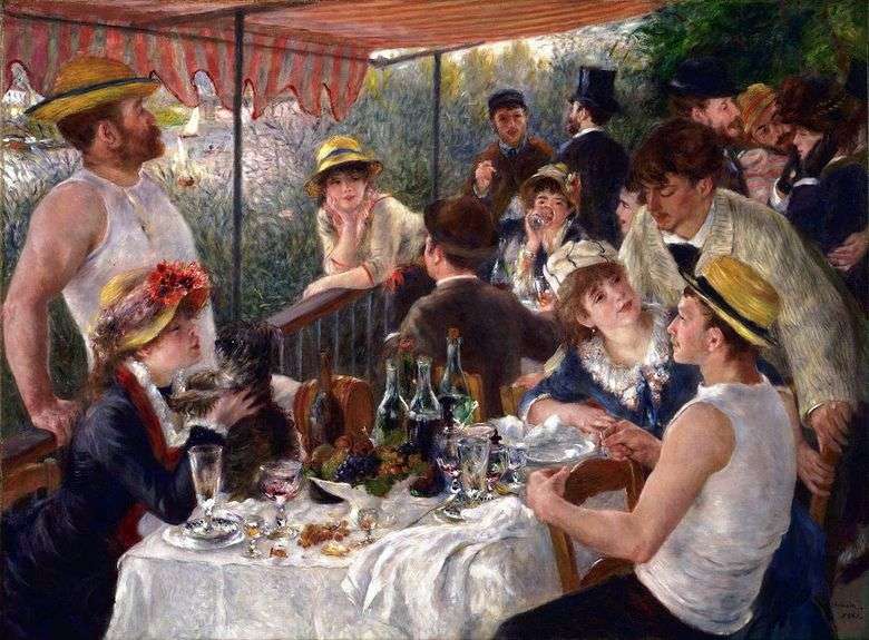 Rowers Breakfast   Pierre Auguste Renoir