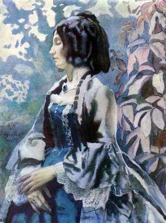 Lady in Blue   Victor Borisov Musatov