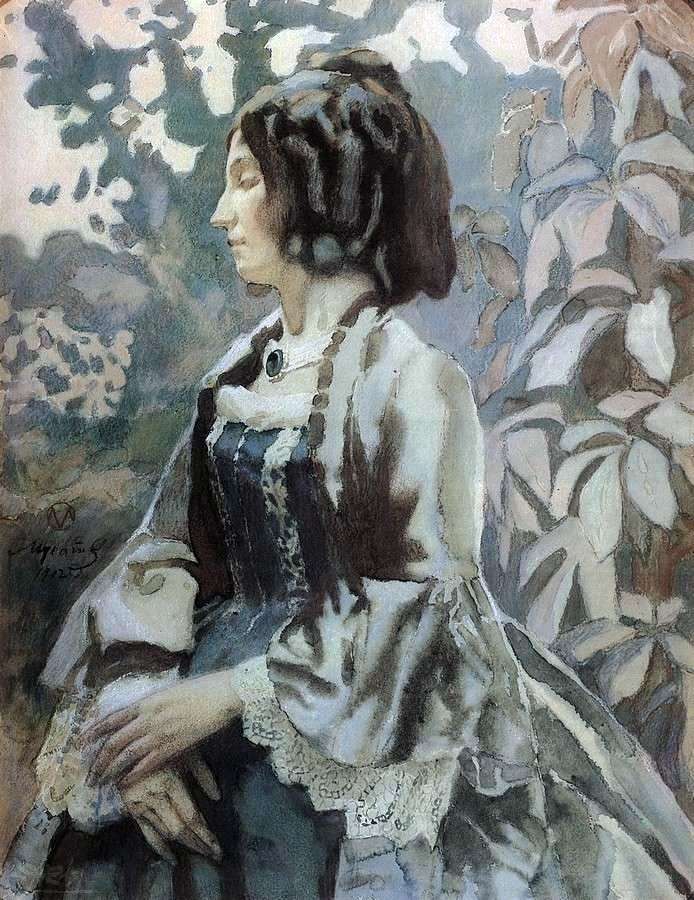 Kobieta w błękicie   Wiktor Borysow Musatow