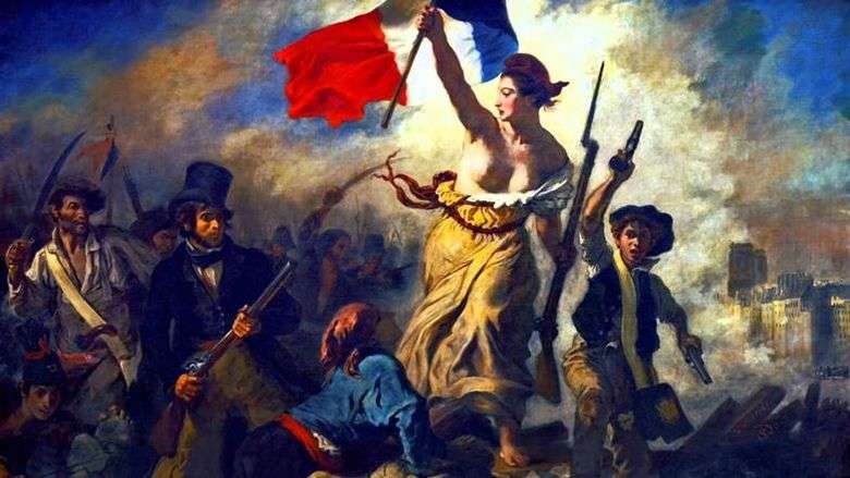 Wolność prowadząca ludzi (wolność na barykadach)   Eugene Delacroix