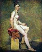 Siedzący model   Eugene Delacroix
