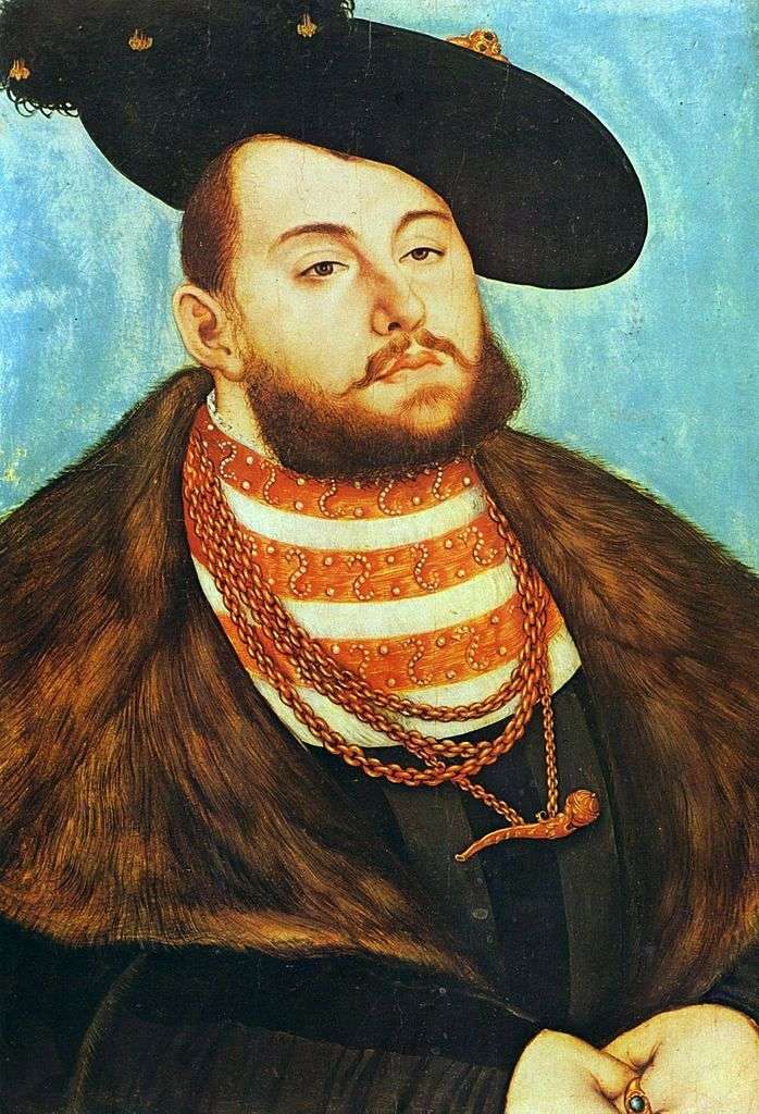 Portret Johanna Friedricha Wielkiego   Lukas Cranach