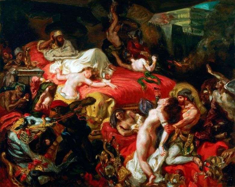 Śmierć Sardanapala   Eugene Delacroix
