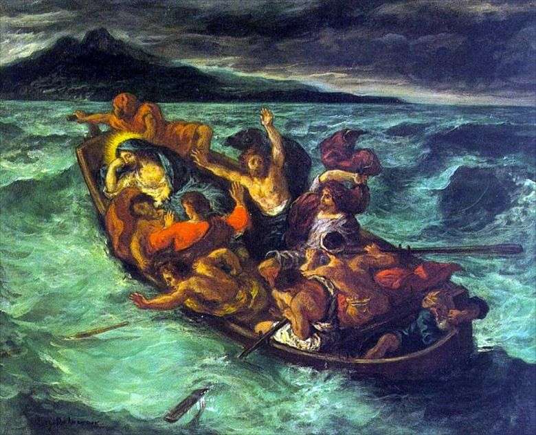 Sen Chrystusa w burzy   Eugene Delacroix