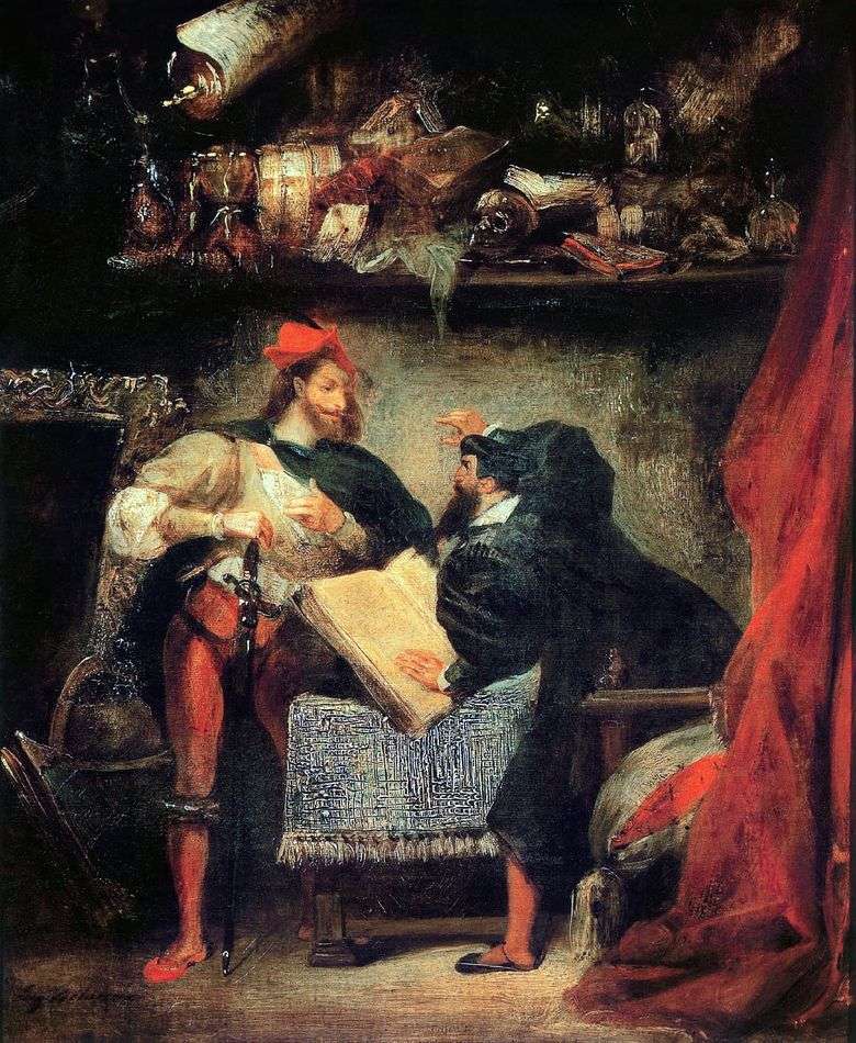 Faust i Mefistofeles   Eugene Delacroix