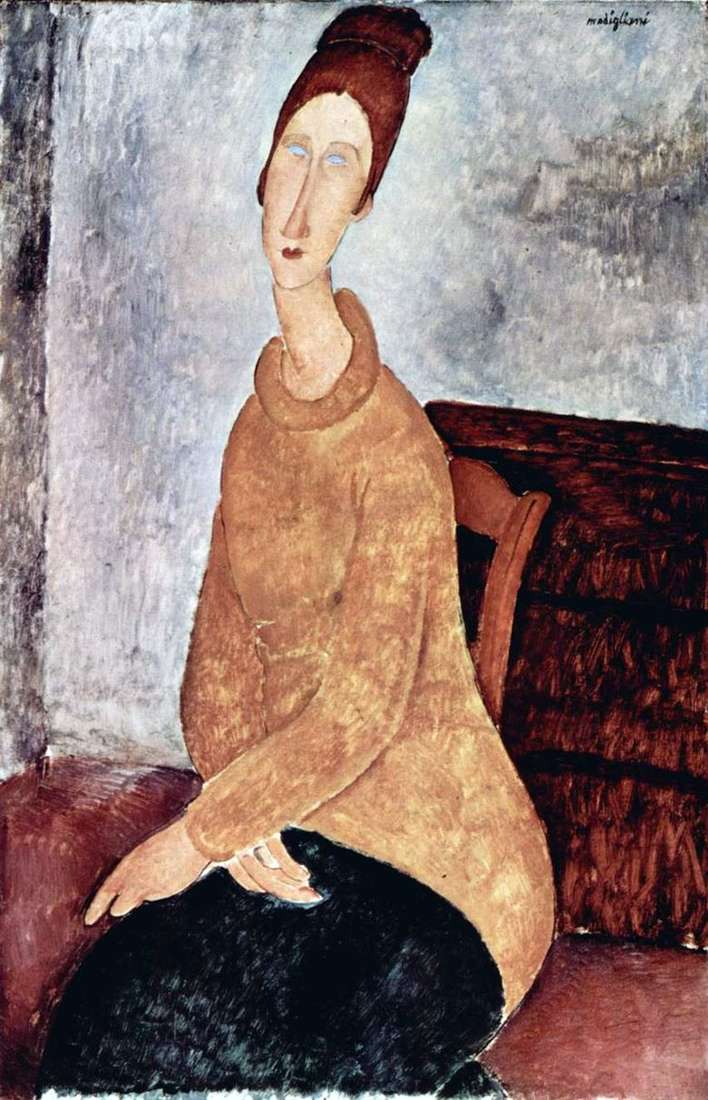 Jeanne Hebuterne w żółtym swetrze   Amedeo Modigliani