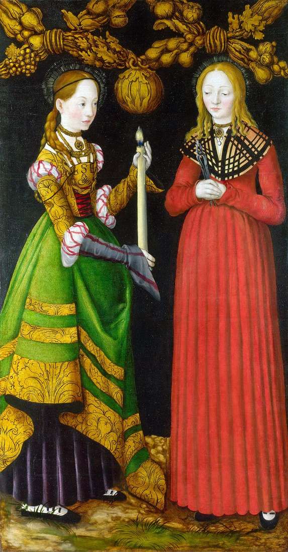 Saints Genevieve i Apollonia   Lukas Cranach