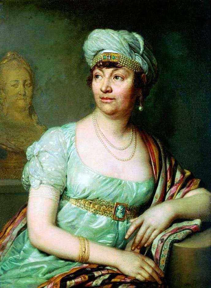 Portret Louise Germain de Stael   Vladimir Borovikovsky