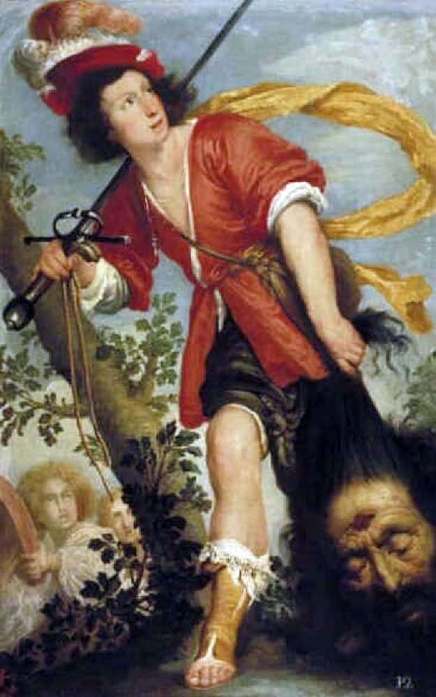 Dawid z głową Goliata   Bernardo Strozzi