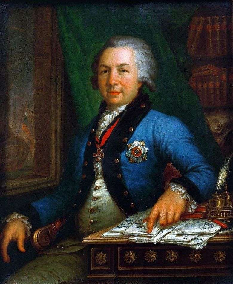 Portret poety G. R. Derzhavina 1795   Vladimir Borovikovsky