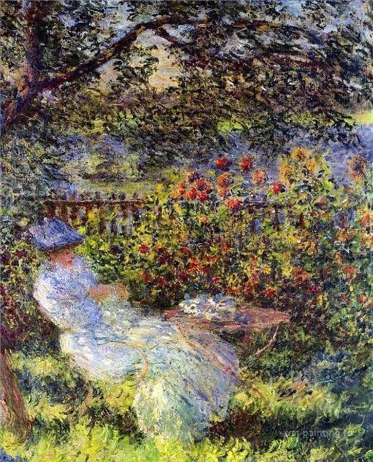 Alice Hoshede w ogrodzie   Claude Monet
