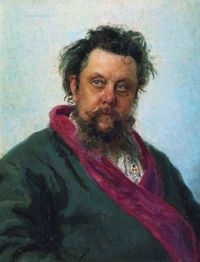 Portret kompozytora M. P. Musorgskiego   Ilya Repin