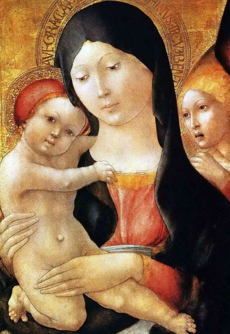 Maryja z dzieckiem i aniołem   Liberal da Verona