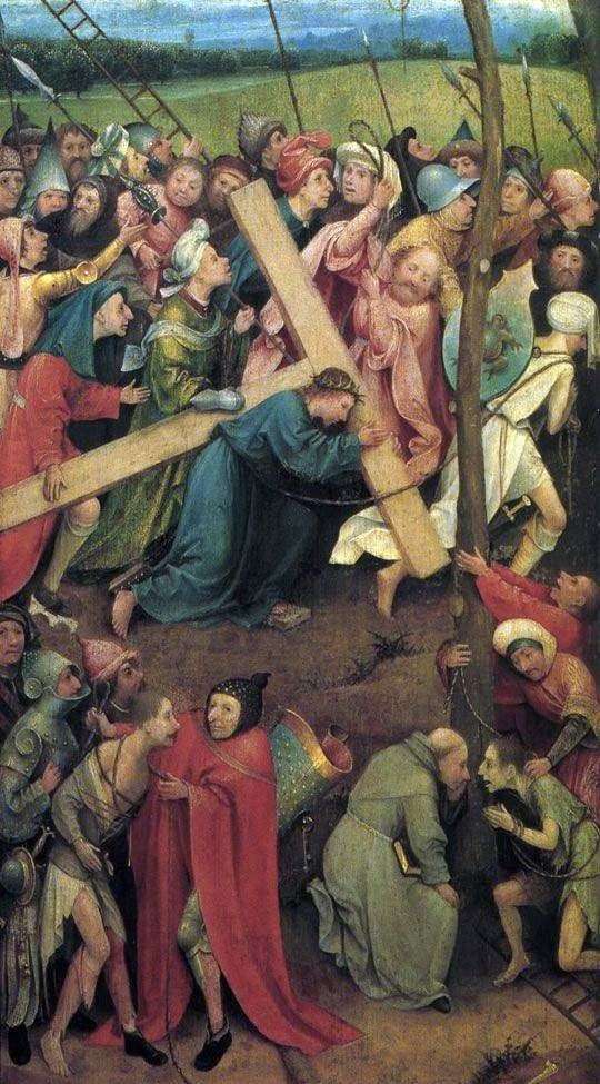 Niosąc Krzyż na Kalwarii   Hieronymus Bosch