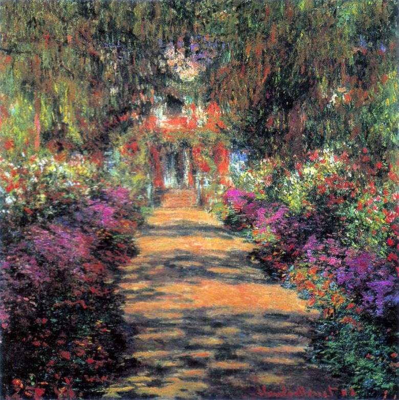 Główna ścieżka przez ogród w Giverny   Claude Monet