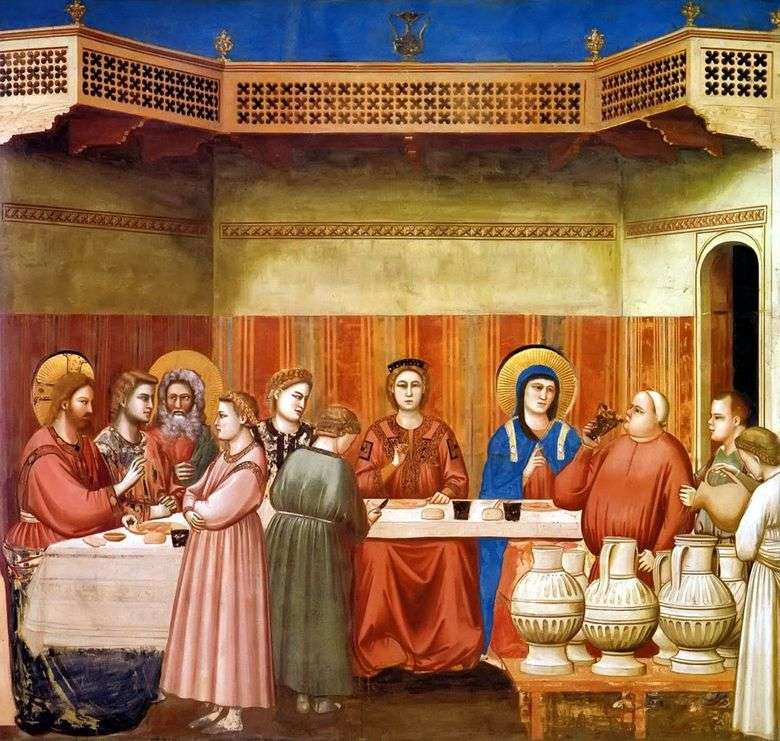Małżeństwo w Kanie Galilejskiej   Giotto