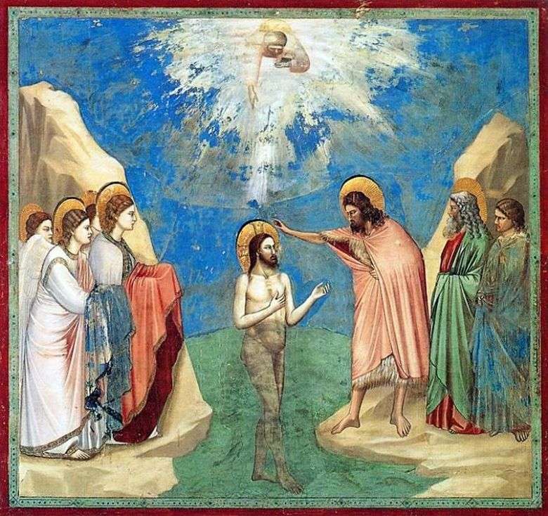 Chrzest Chrystusa   Giotto