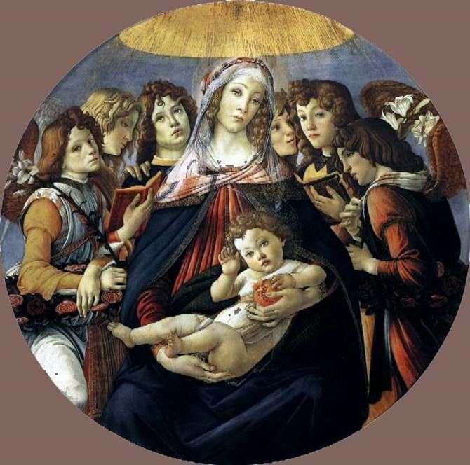 Madonna z granatem   Sandro Botticelli